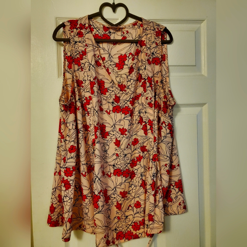 Beautiful sleeveless summer blouse